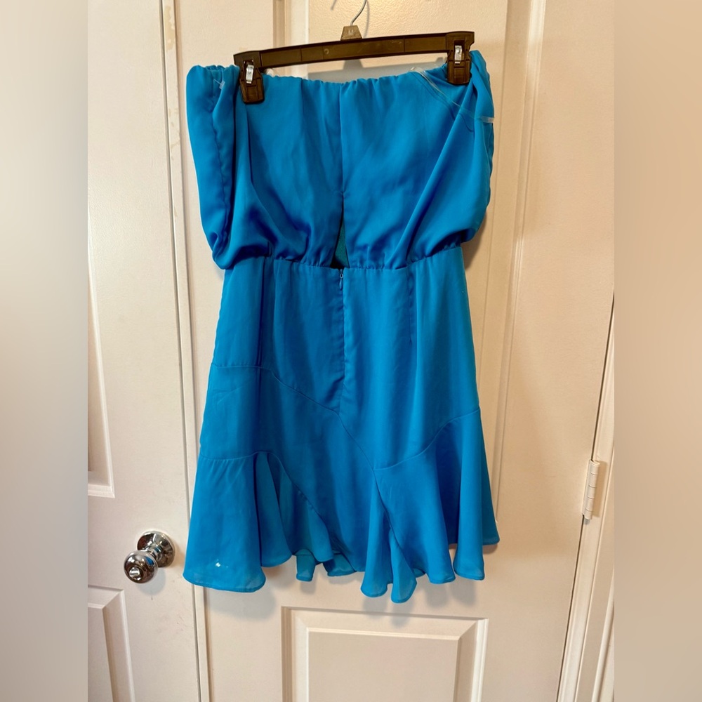 DO+BE Strapless Blue Dress